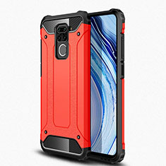 Silicone Matte Finish and Plastic Back Cover Case R01 for Xiaomi Redmi 10X 4G Red