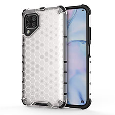 Silicone Matte Finish and Plastic Back Cover Case R02 for Huawei Nova 6 SE White