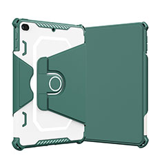 Silicone Matte Finish and Plastic Back Cover Case with Stand L05 for Apple iPad Mini 5 (2019) Green