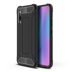 Silicone Matte Finish and Plastic Back Cover Case WL1 for Samsung Galaxy A90 5G Black
