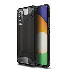 Silicone Matte Finish and Plastic Back Cover Case WL1 for Samsung Galaxy Quantum2 5G Black
