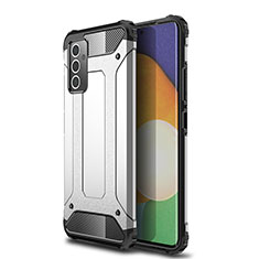 Silicone Matte Finish and Plastic Back Cover Case WL1 for Samsung Galaxy Quantum2 5G Silver