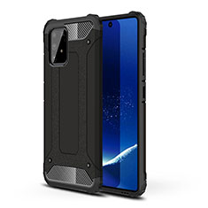 Silicone Matte Finish and Plastic Back Cover Case WL1 for Samsung Galaxy S10 Lite Black