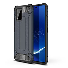 Silicone Matte Finish and Plastic Back Cover Case WL1 for Samsung Galaxy S10 Lite Navy Blue