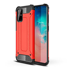Silicone Matte Finish and Plastic Back Cover Case WL1 for Samsung Galaxy S20 Plus 5G Red