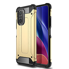 Silicone Matte Finish and Plastic Back Cover Case WL1 for Xiaomi Mi 11X Pro 5G Gold