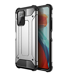 Silicone Matte Finish and Plastic Back Cover Case WL1 for Xiaomi Poco X3 GT 5G Silver