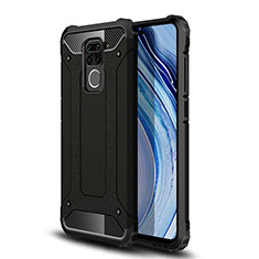 Silicone Matte Finish and Plastic Back Cover Case WL1 for Xiaomi Redmi 10X 4G Black