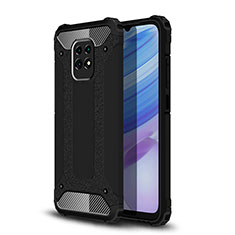 Silicone Matte Finish and Plastic Back Cover Case WL1 for Xiaomi Redmi 10X 5G Black