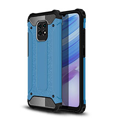 Silicone Matte Finish and Plastic Back Cover Case WL1 for Xiaomi Redmi 10X 5G Blue
