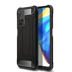 Silicone Matte Finish and Plastic Back Cover Case WL1 for Xiaomi Redmi K30S 5G Black