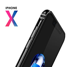 Silicone Silicone Frame Case B02 for Apple iPhone X Black