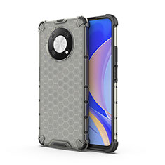 Silicone Transparent Frame Case Cover 360 Degrees AM1 for Huawei Nova Y90 Black