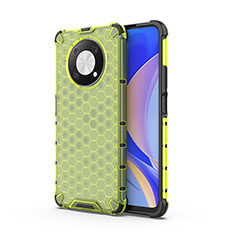 Silicone Transparent Frame Case Cover 360 Degrees AM1 for Huawei Nova Y90 Green