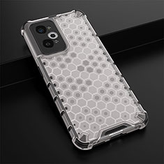 Silicone Transparent Frame Case Cover 360 Degrees AM1 for Realme GT Neo 3T 5G White