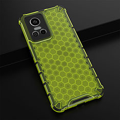 Silicone Transparent Frame Case Cover 360 Degrees AM1 for Realme GT Neo3 5G Green