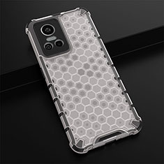 Silicone Transparent Frame Case Cover 360 Degrees AM1 for Realme GT Neo3 5G White