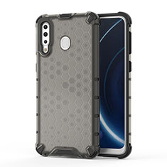 Silicone Transparent Frame Case Cover 360 Degrees AM1 for Samsung Galaxy M30 Black