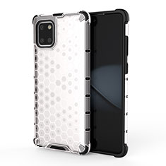 Silicone Transparent Frame Case Cover 360 Degrees AM1 for Samsung Galaxy M60s White