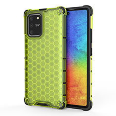 Silicone Transparent Frame Case Cover 360 Degrees AM1 for Samsung Galaxy M80S Green