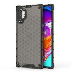 Silicone Transparent Frame Case Cover 360 Degrees AM1 for Samsung Galaxy Note 10 Plus 5G Black