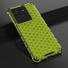 Silicone Transparent Frame Case Cover 360 Degrees AM1 for Vivo iQOO Neo6 SE 5G Green