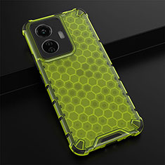 Silicone Transparent Frame Case Cover 360 Degrees AM1 for Vivo Y55 4G Green