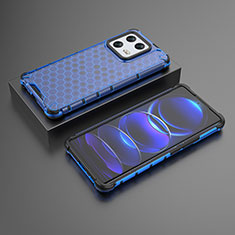 Silicone Transparent Frame Case Cover 360 Degrees AM1 for Xiaomi Mi 13 Pro 5G Blue