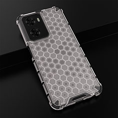 Silicone Transparent Frame Case Cover 360 Degrees AM2 for OnePlus Nord N20 SE White