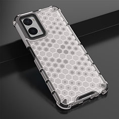 Silicone Transparent Frame Case Cover 360 Degrees AM2 for Oppo A36 White