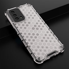 Silicone Transparent Frame Case Cover 360 Degrees AM2 for Oppo A95 4G White