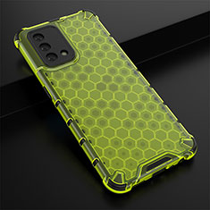Silicone Transparent Frame Case Cover 360 Degrees AM2 for Oppo Reno6 Lite Green
