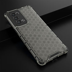 Silicone Transparent Frame Case Cover 360 Degrees AM2 for Oppo Reno6 Pro 5G Black