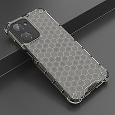 Silicone Transparent Frame Case Cover 360 Degrees AM2 for Realme 10 4G Black