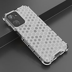 Silicone Transparent Frame Case Cover 360 Degrees AM2 for Realme 10 4G White