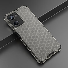 Silicone Transparent Frame Case Cover 360 Degrees AM2 for Realme 10 Pro 5G Black