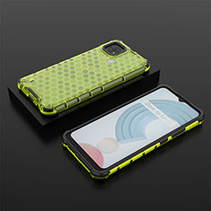 Silicone Transparent Frame Case Cover 360 Degrees AM2 for Realme C21 Green