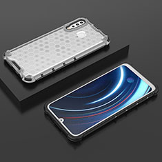Silicone Transparent Frame Case Cover 360 Degrees AM2 for Samsung Galaxy M30 White