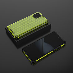 Silicone Transparent Frame Case Cover 360 Degrees AM2 for Samsung Galaxy M60s Green
