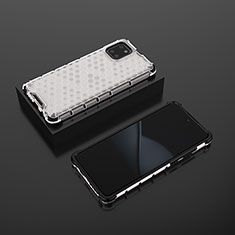 Silicone Transparent Frame Case Cover 360 Degrees AM2 for Samsung Galaxy Note 10 Lite White