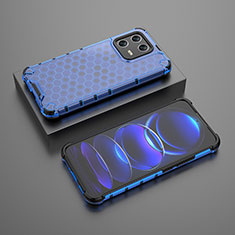 Silicone Transparent Frame Case Cover 360 Degrees AM2 for Xiaomi Mi 13 5G Blue