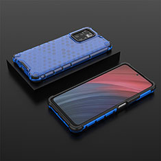 Silicone Transparent Frame Case Cover 360 Degrees AM2 for Xiaomi Poco X3 GT 5G Blue