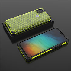 Silicone Transparent Frame Case Cover 360 Degrees AM2 for Xiaomi Redmi 10A 4G Green