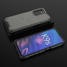 Silicone Transparent Frame Case Cover 360 Degrees AM3 for Oppo K9S 5G Black