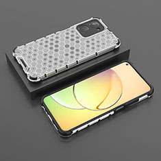 Silicone Transparent Frame Case Cover 360 Degrees AM3 for Realme 10 4G White