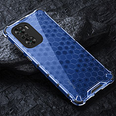 Silicone Transparent Frame Case Cover 360 Degrees AM3 for Xiaomi Mi 11X Pro 5G Blue