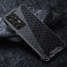 Silicone Transparent Frame Case Cover 360 Degrees AM3 for Xiaomi Mi 12T Pro 5G Black