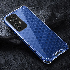 Silicone Transparent Frame Case Cover 360 Degrees AM3 for Xiaomi Mi 12T Pro 5G Blue
