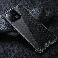 Silicone Transparent Frame Case Cover 360 Degrees AM3 for Xiaomi Mi 13 5G Black