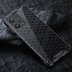 Silicone Transparent Frame Case Cover 360 Degrees AM3 for Xiaomi Redmi Note 12 5G Black